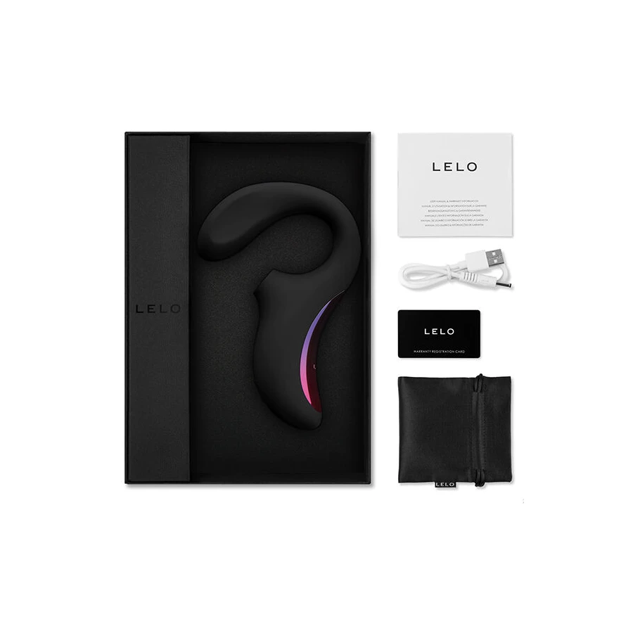 LELO - MASSAGGIATORE STIMOLAZIONE DOPPIA ASPIRAZIONE ENIGMA NERO